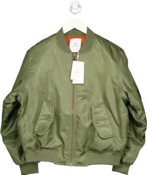 Anine Bing Green Khaki Leon Shell Bomber UK XS