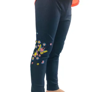 Baby Girl's Flowers & Butterflies leggings