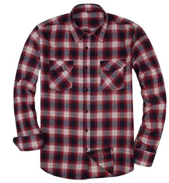BIG & TALL Men's Button Down Long Sleeve Plaid Flannel Casual Shirts