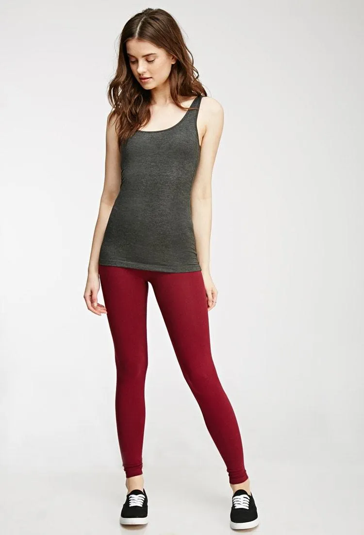 Blue Cotton Leggings
