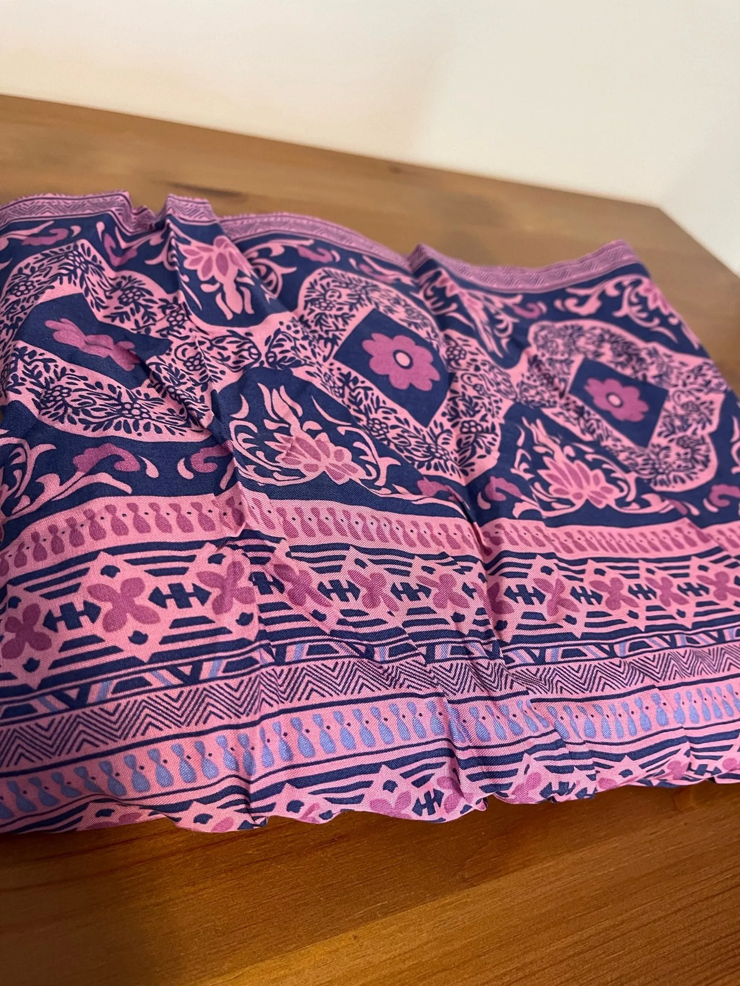 Boho Skirt, Hippie Skirts, Maxi Skirt, Paisley in Purple Iris
