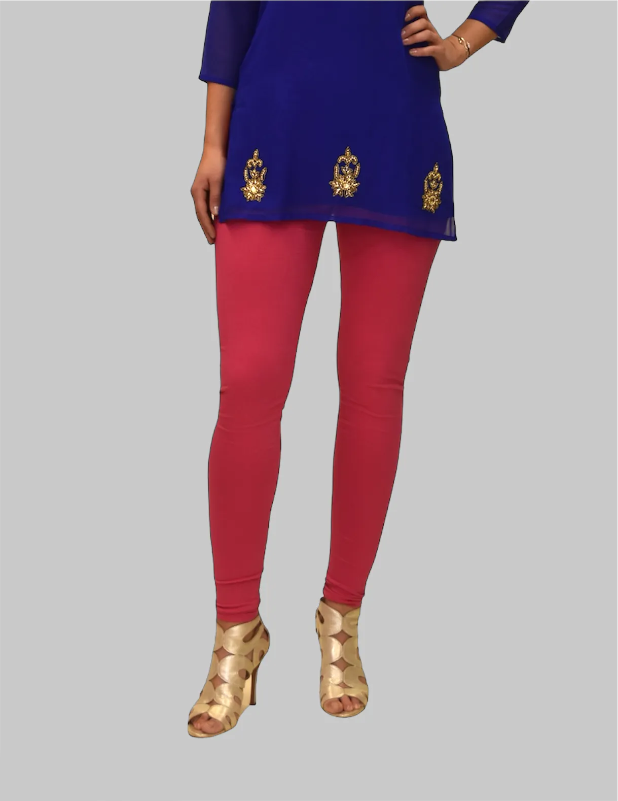 Cotton Ruby Pink Legging pants