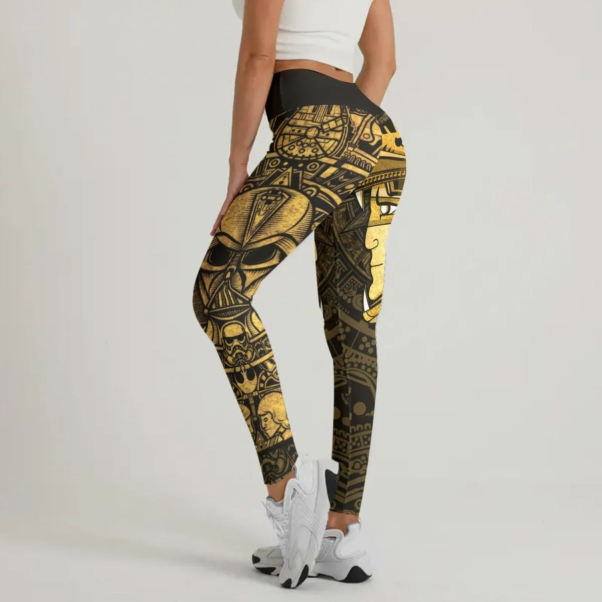 Darth Vader Aztec Calendar Leggings