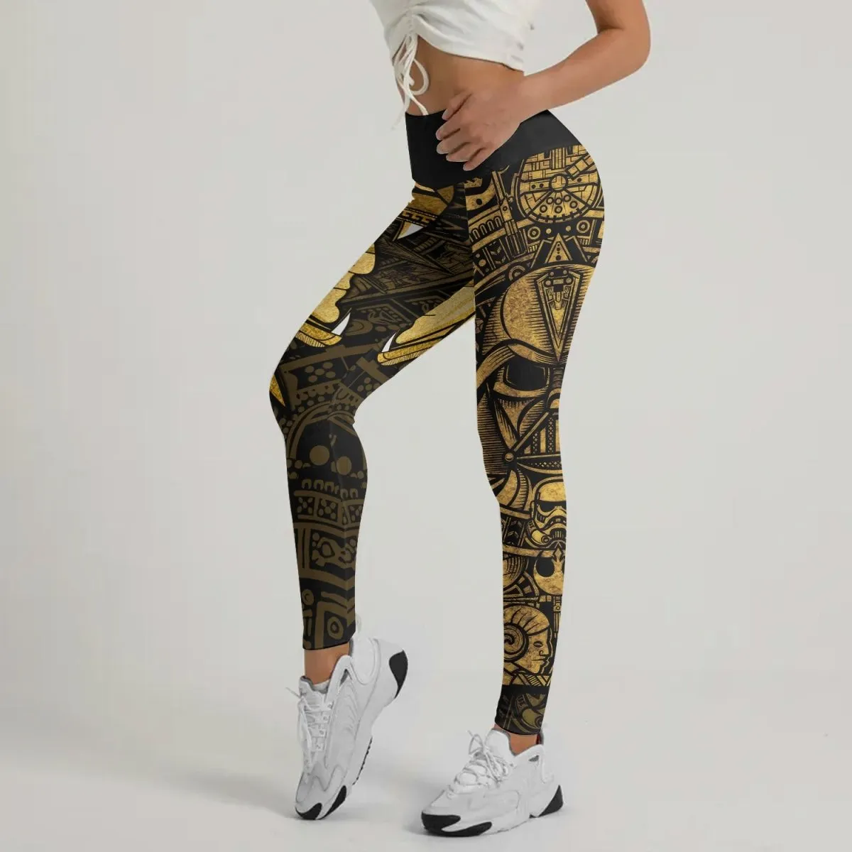 Darth Vader Aztec Calendar Leggings