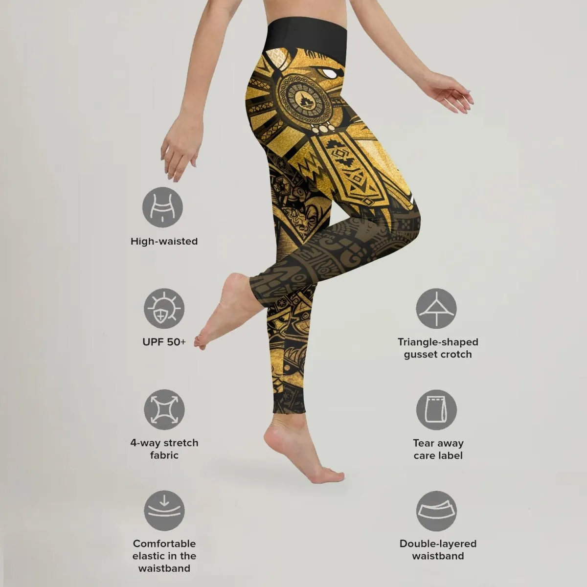 Darth Vader Aztec Calendar Leggings