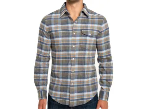 Flannel Pearl Snap - Apres Plaid - Blue