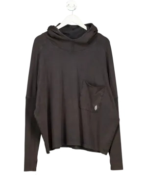 Free People Grey Relaxed Hooded Sweater UK S