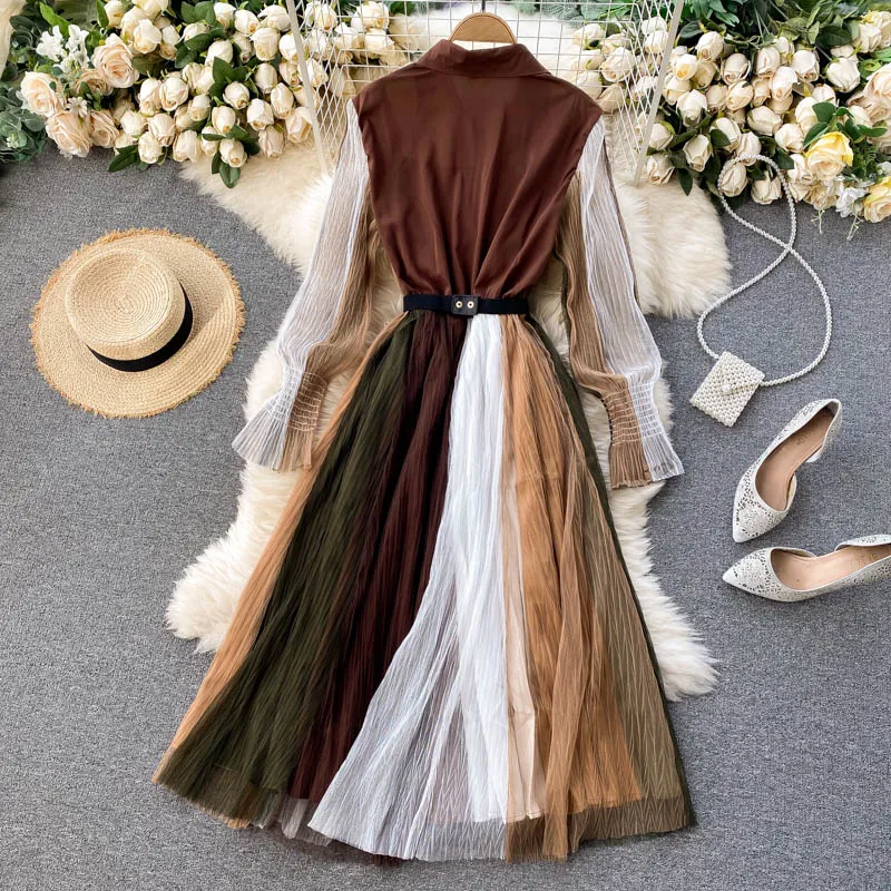 Maxi Dress, Boho Vintage Party Dress, Pleted Dress, Brownie Sugar