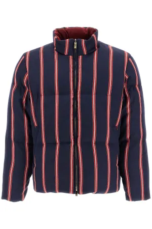 reversible high-neck down jacket MJD091X F0645 NAVY