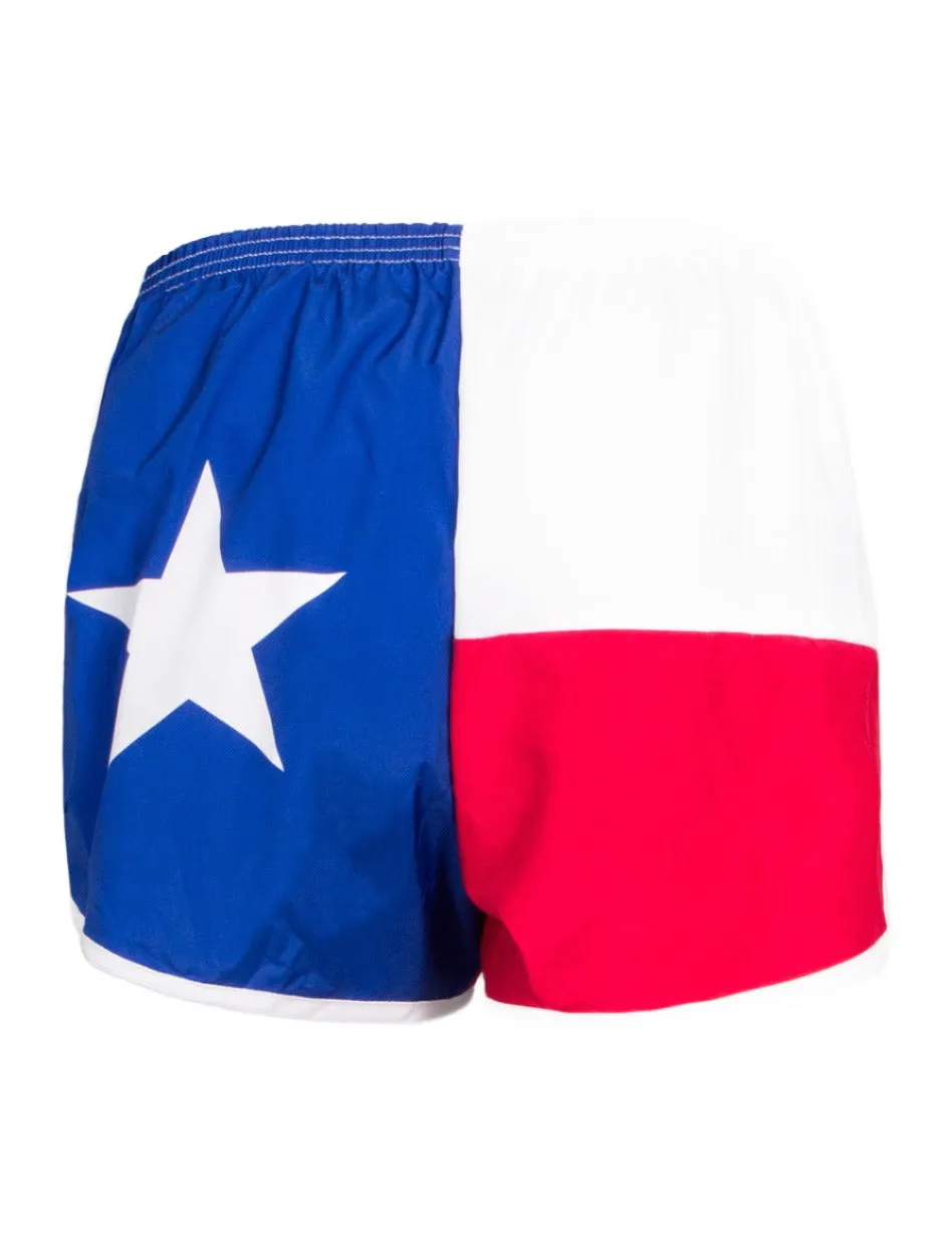 *Texas Flag Red, White & Blue Shorts - Texas Tech