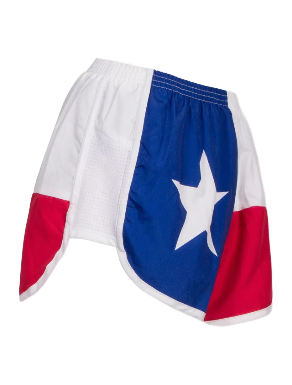 *Texas Flag Red, White & Blue Shorts - Texas Tech