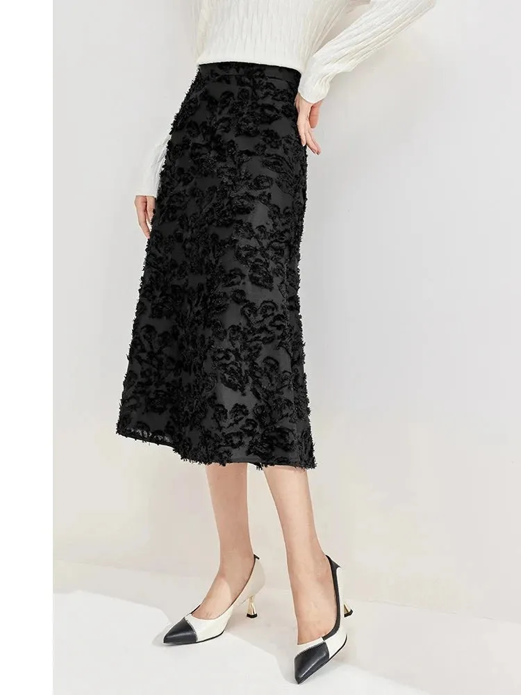 Three-Dimensional Women's A-Line Skirts