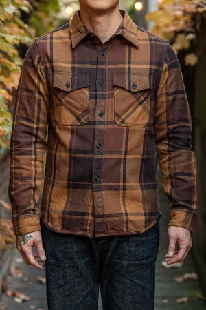UES 502451 Extra Heavy Flannel Shirt - Orange