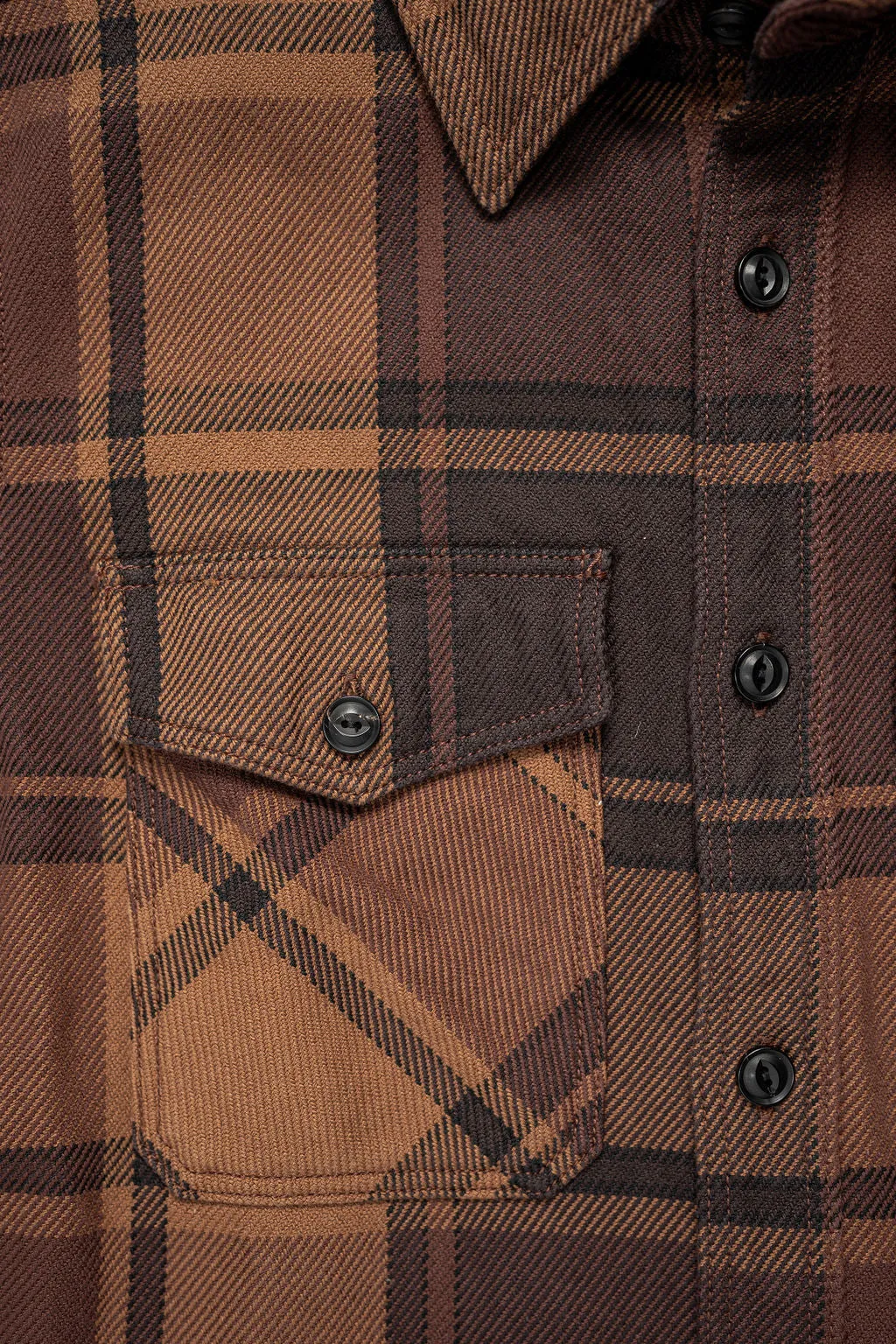 UES 502451 Extra Heavy Flannel Shirt - Orange