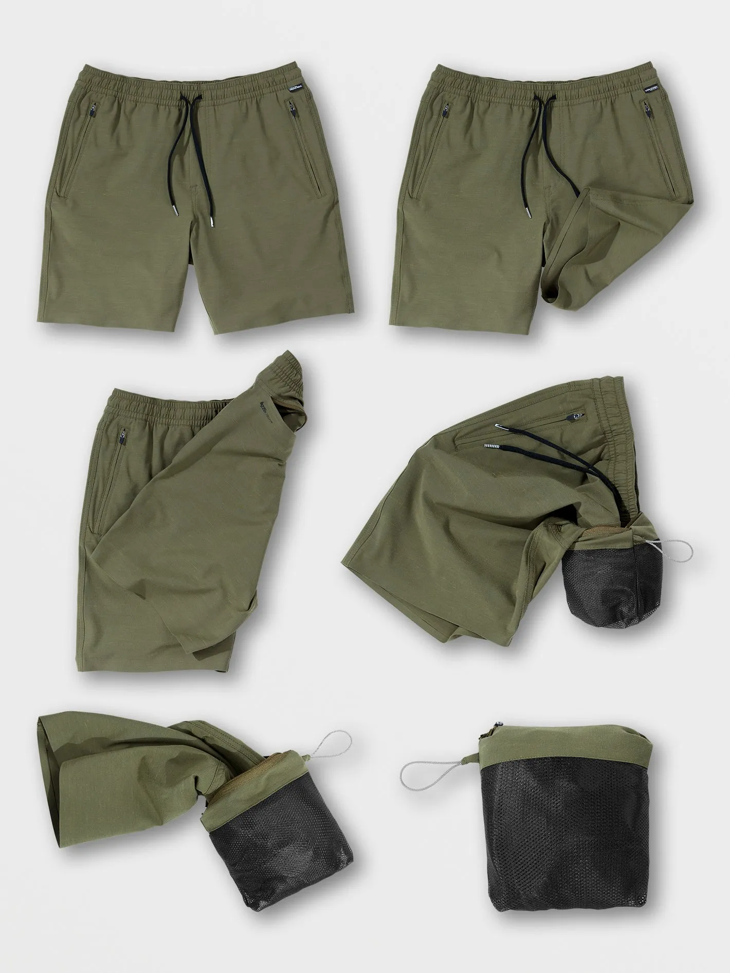 Wrecpack Hybrid Shorts - Military
