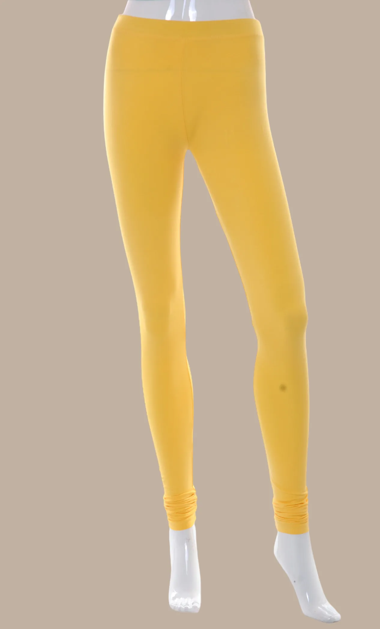Yellow Cotton Leggings